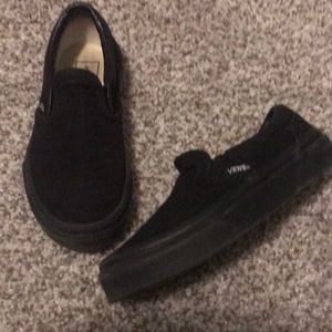 Black slip on vans